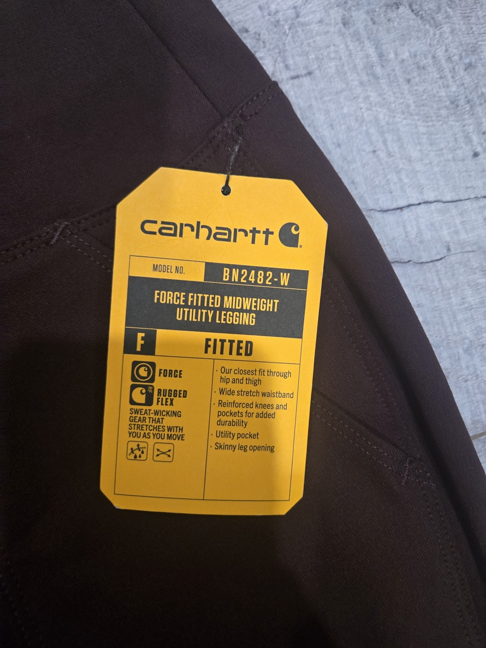 Carhartt Women's Skinny Pants - Dark Plum - Picture 4 of 11